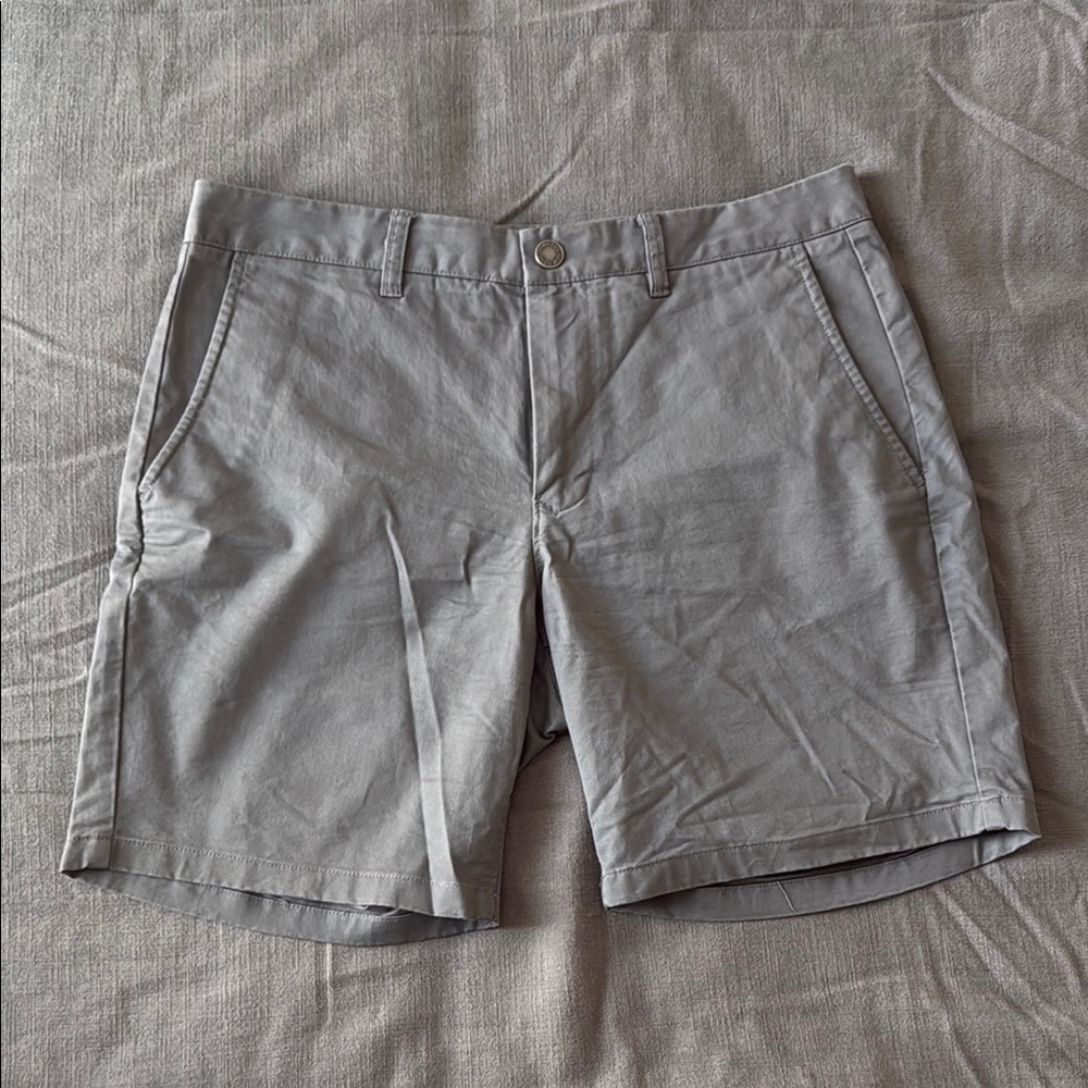 Bonobos Gray Flat Front Shorts Casual Style